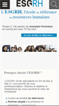 Mobile Screenshot of esgrh.fr