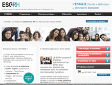 Tablet Screenshot of esgrh.fr